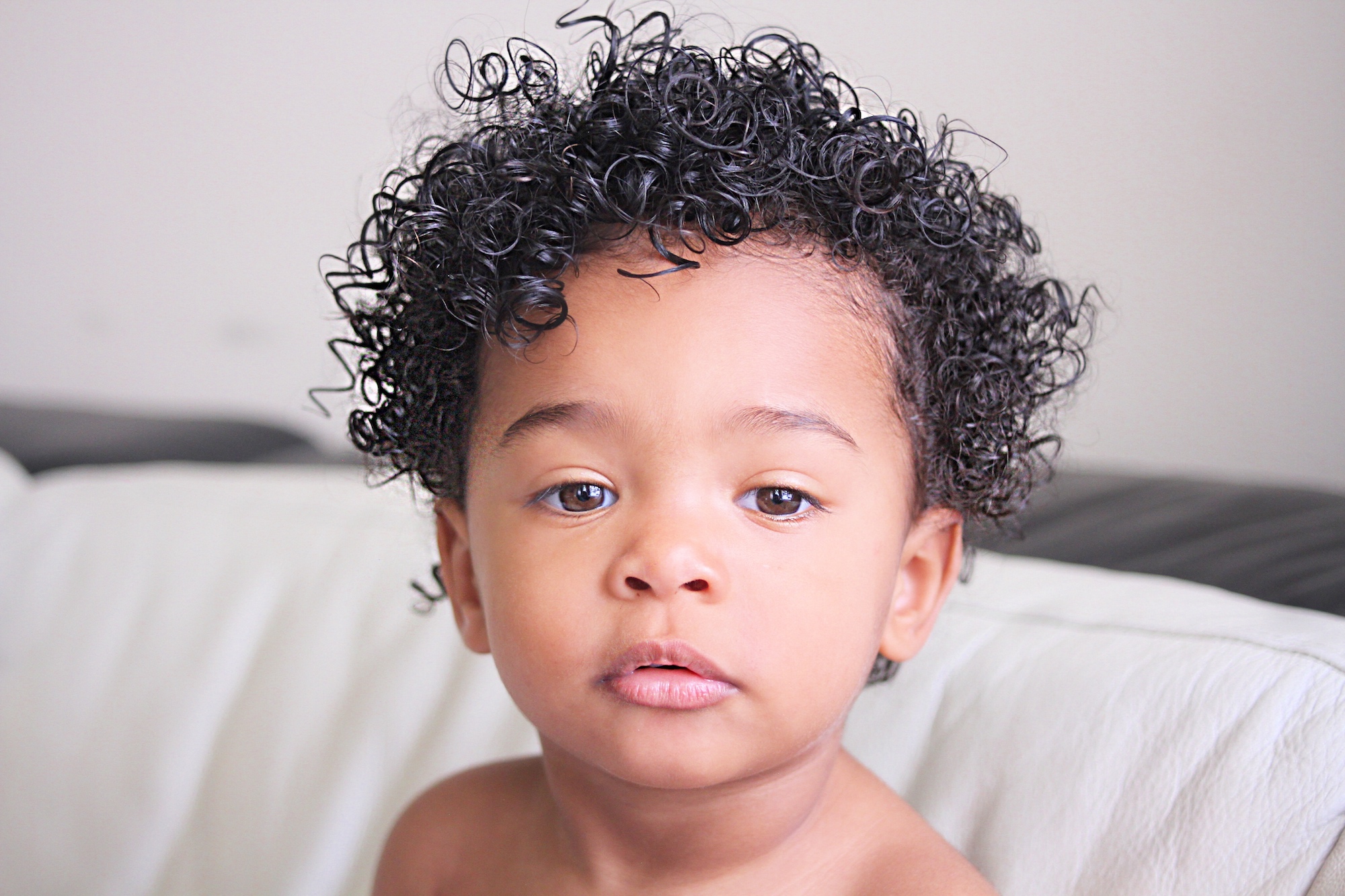 Mixed / Biracial toddler hair care tips using natural products