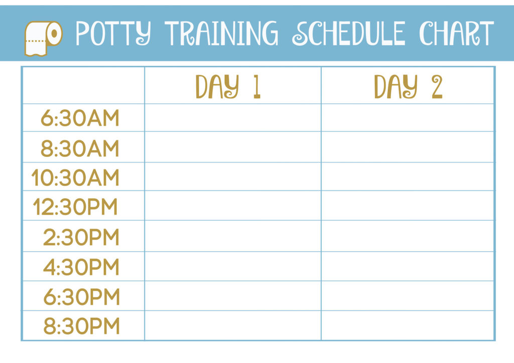 2 Day Potty Training Schedule For Your 18 month Old